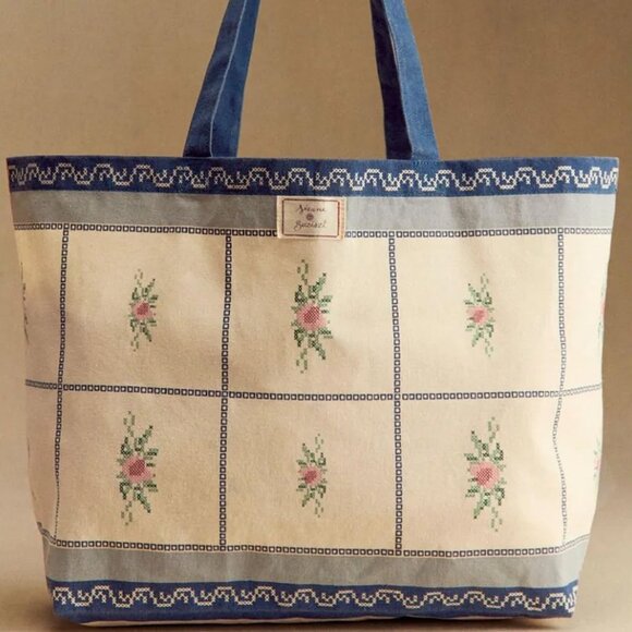 Sezane Handbags - NEW Sezane x Baziszt Floral Tote Bag